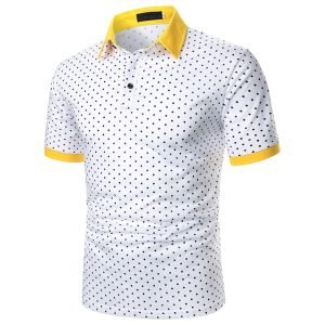 White Spot Polo T Shirt
