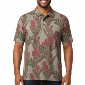 Men’s Wheat Print Short-Sleeve Hawaii Shirt