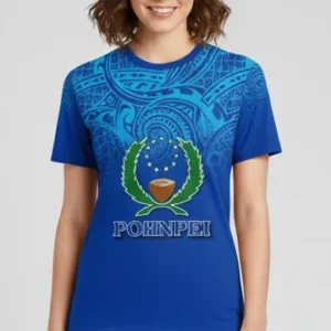 Women’s Pohnpei Cultural Graphic Crew Neck Hawaaii T-Shirt