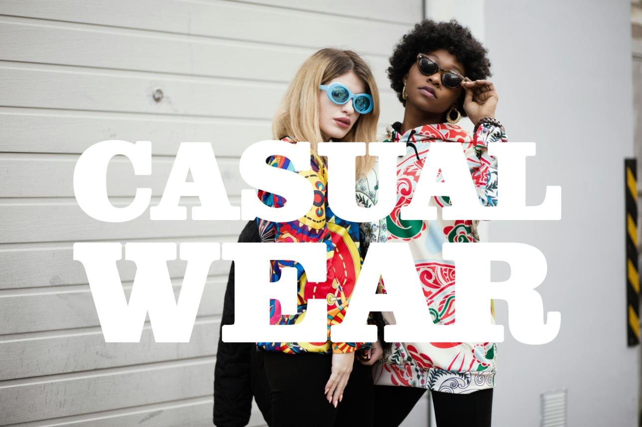 Two dancer palying a shoting role wearing casual dress