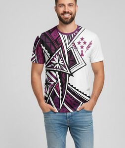 Geometric Pattern Hawaaii T-Shirt for man